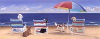 Beach Chair Tails I Fine Art Print