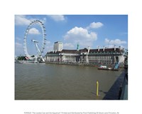 The London Eye and the Aquarium Framed Print