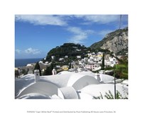 Capri White Roof Framed Print