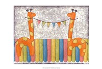 Carnival Giraffes Fine Art Print