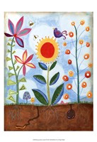 Whimsical Flower Garden II Fine Art Print