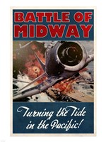 Battle of Midway Framed Print