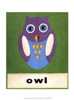 O is for Owl Framed Print