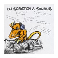 DJ Scratch-A-Saurus Framed Print
