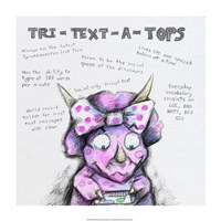 Tri Text ATops Framed Print
