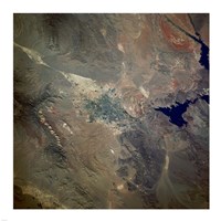 Las Vegas from space as taken by shuttle atlantis Framed Print