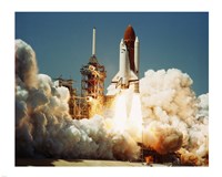 Space Shuttle Challenger Framed Print