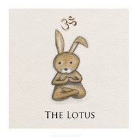 Bunny Yoga, The Lotus Pose Framed Print
