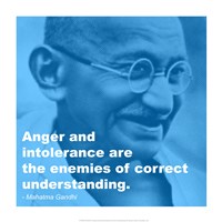 Gandhi - Intolerance Quote Framed Print