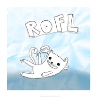 ROFL Cat Framed Print