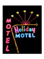 Holiday Motel, Las Vegas, Nevada Framed Print