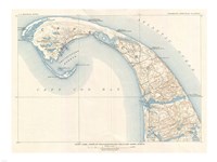 1908 U.S. Geological Survey Map of Provincetown, Cape Cod, Massachusetts1908 Fine Art Print