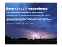 Emergency Preparedness Framed Print