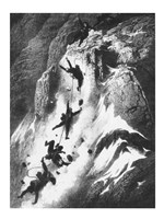 Matterhorn disaster Gustav Dore Framed Print