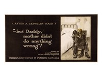 After a Zeppelin Raid -- But Daddy, mother didn't do anything wrong! Framed Print