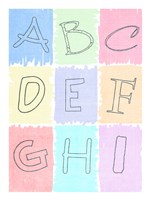 Alphabet I Framed Print