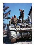Crew of a Sherman Tank Framed Print