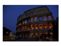 Colosseum at Night Framed Print