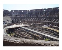 The Colosseum in Rome side view Framed Print
