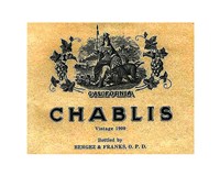 Chablis Wine Label Framed Print