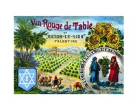 Red table wine from Rishon de Zion Palestine Framed Print