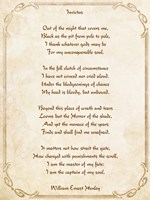 Invictus Poem Framed Print