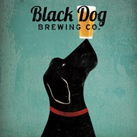 Black Dog Brewing Co Square Framed Print
