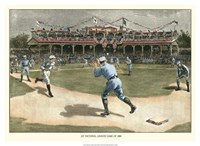 National League Game 1886 Framed Print