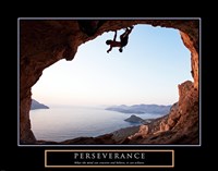 Perseverance-Cliffhanger Framed Print