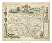 Map of Suffolk Fine Art Print