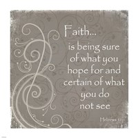Faith Quote Framed Print