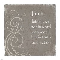 Truth Quote Framed Print