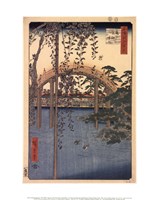 Precincts of the Tenjin Shrine at Kameido, 1856 Framed Print