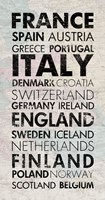 European Countries I Framed Print