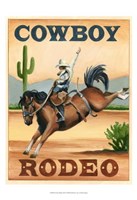 Cowboy Rodeo Fine Art Print