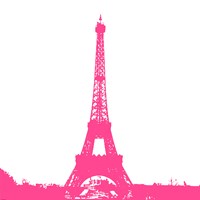 Pink Eiffel Tower Framed Print