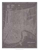 City Map of New Orleans Fine Art Print