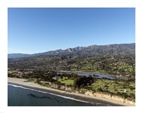 Aerial view Santa Barbara, California Framed Print