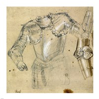 Studies of Armor Framed Print