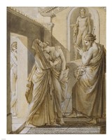 The Father of Psyche Consulting the Oracle of Apollo Framed Print