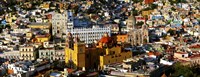 High angle view of a city, Basilica of Our Lady of Guanajuato, University of Guanajuato, Guanajuato, Mexico Fine Art Print