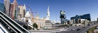 Buildings in a city, New York New York Hotel, MGM Casino, The Strip, Las Vegas, Clark County, Nevada, USA Fine Art Print