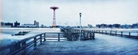 City in winter, Coney Island, Brooklyn, New York City, New York State, USA Fine Art Print
