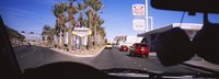 Traffic entering downtown, Las Vegas, Nevada, USA Fine Art Print