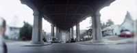 Low angle view of a bridge, Fremont Bridge, Fremont, Seattle, Washington State, USA Fine Art Print