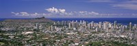 View of a city, Honolulu, Oahu, Honolulu County, Hawaii, USA 2010 Fine Art Print