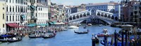 Rialto Bridge & Grand Canal Venice Italy Framed Print