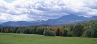 Clouds over a grassland, Mt Mansfield, Vermont, USA Framed Print