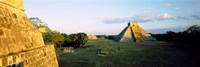 Pyramids at an archaeological site, Chichen Itza, Yucatan, Mexico Fine Art Print