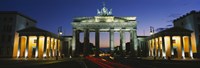 Low angle view of a gate, Brandenburg Gate, Berlin, Germany Framed Print
